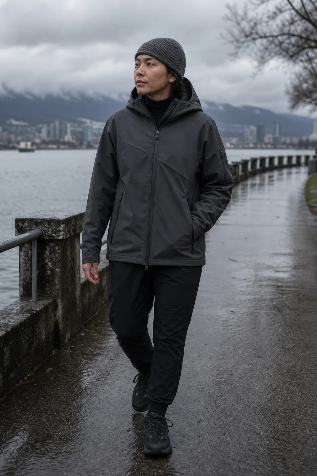 Clothixpack Strata Hardshell Jacket field-tested in wet city conditions