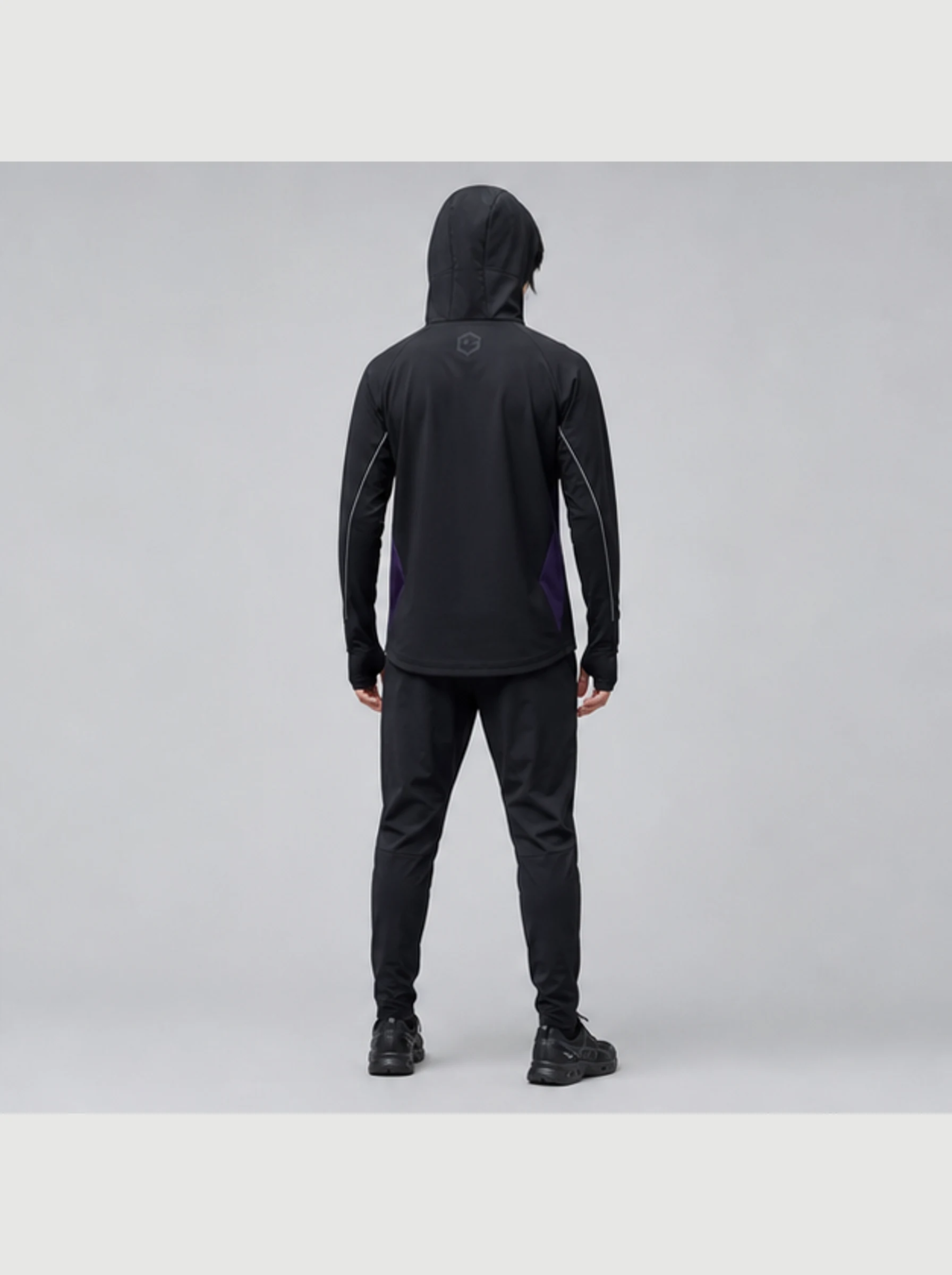 Vanta Mask Hoodie back view - Clothixpack technical hoodie