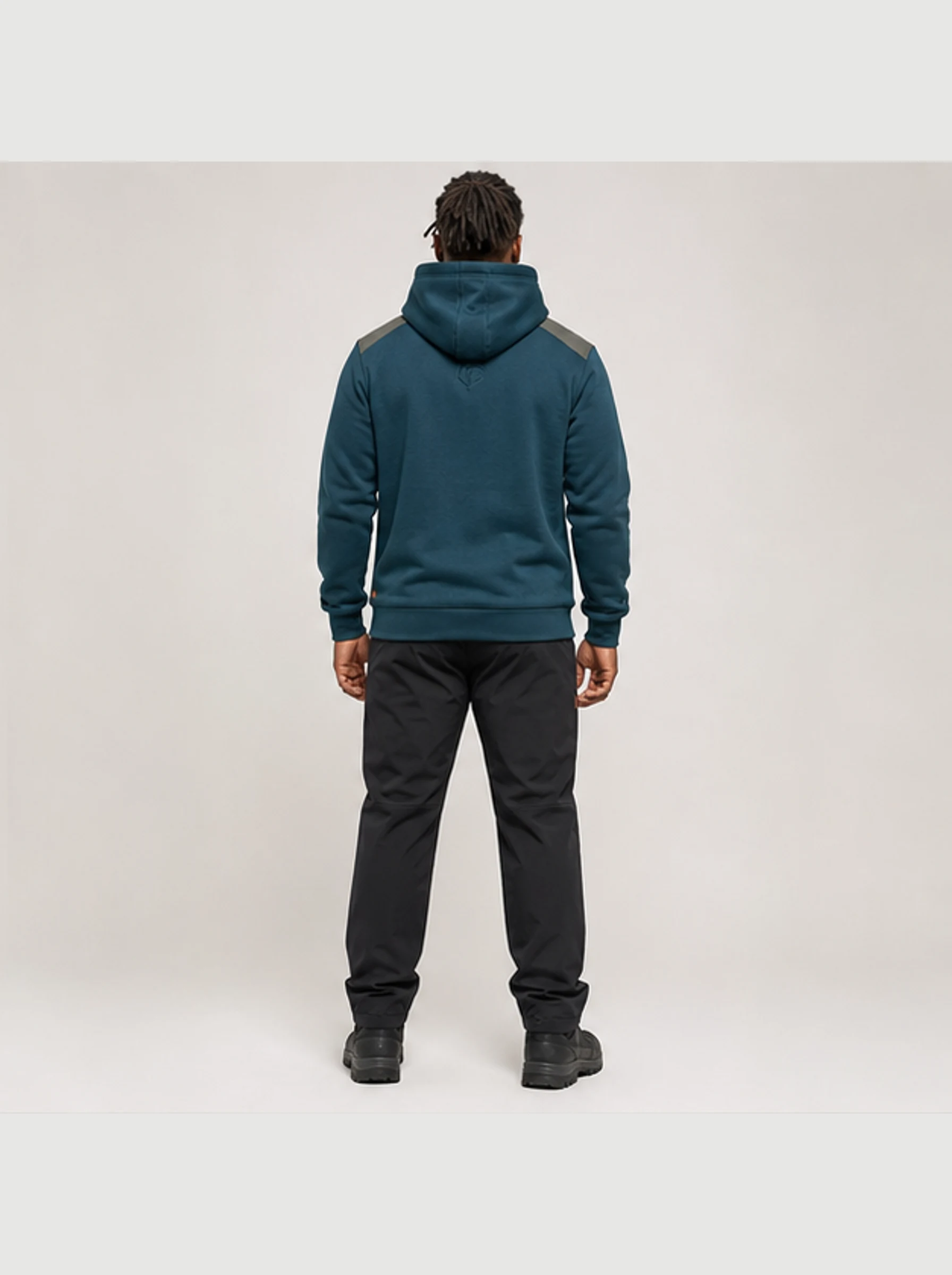 Harbour Utility Hoodie back view - Clothixpack technical hoodie