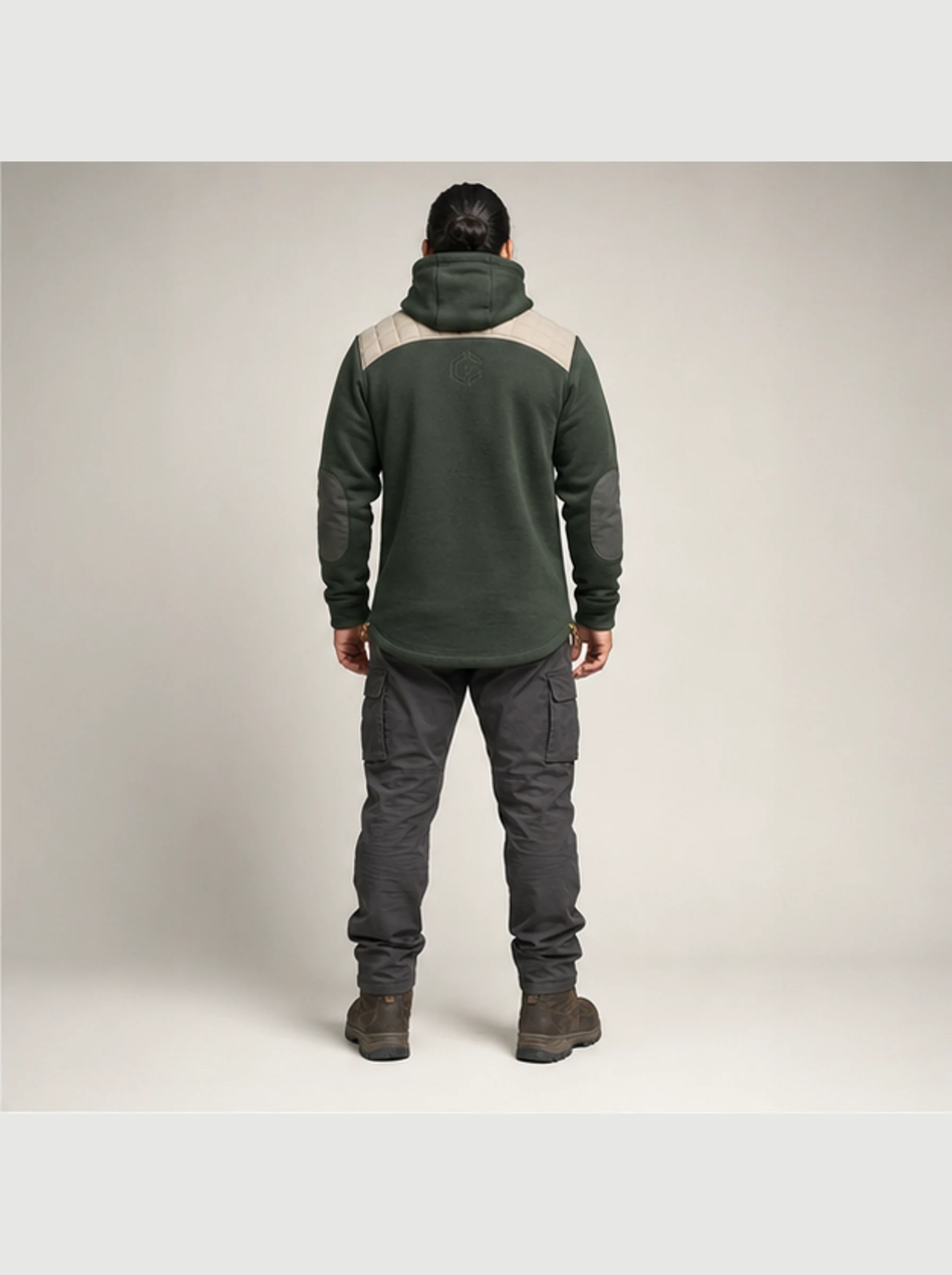 Cedar Thermal Hoodie back view - Clothixpack technical hoodie