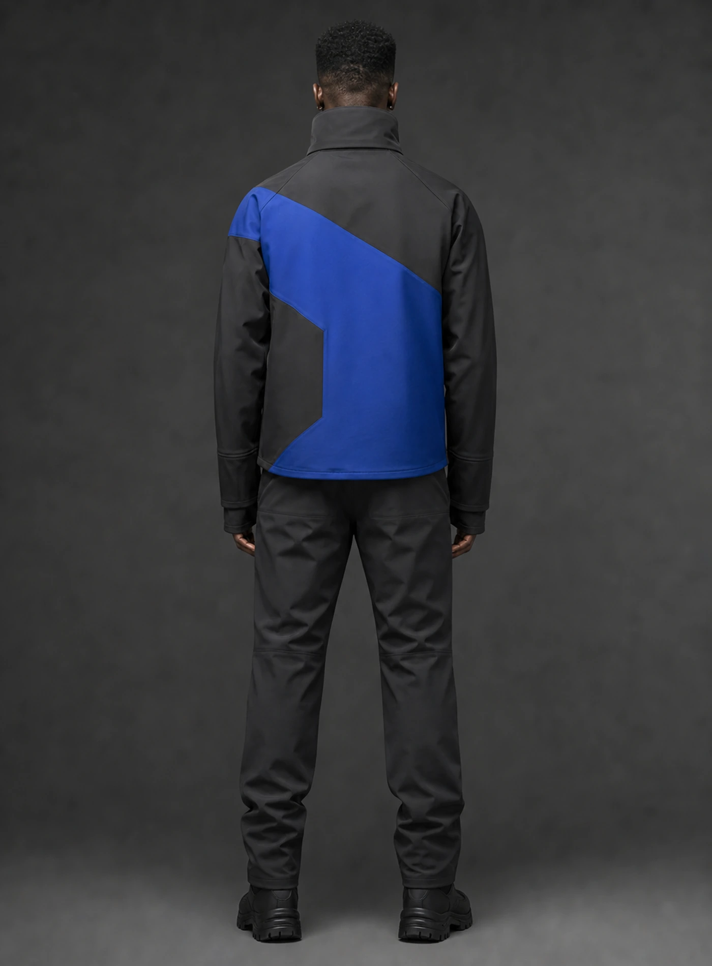 Arc Relay Jacket back view showing matching Clothixpack technical construction