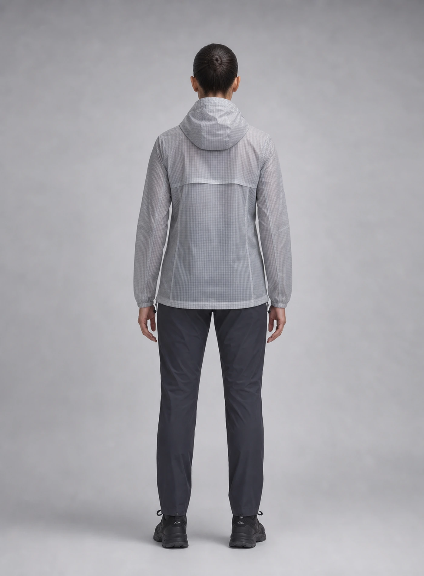Nimbus Grid Jacket back view showing matching Clothixpack technical construction