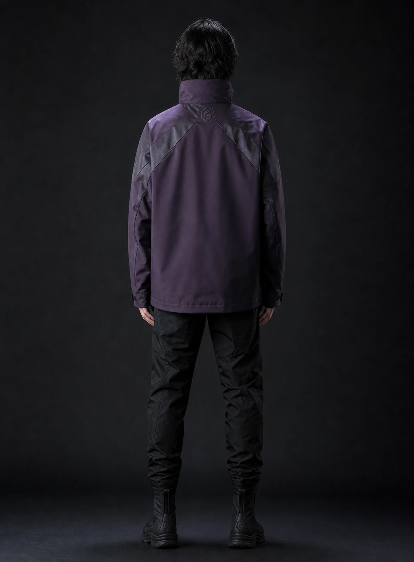 Prism Night Shell back view showing matching Clothixpack technical construction