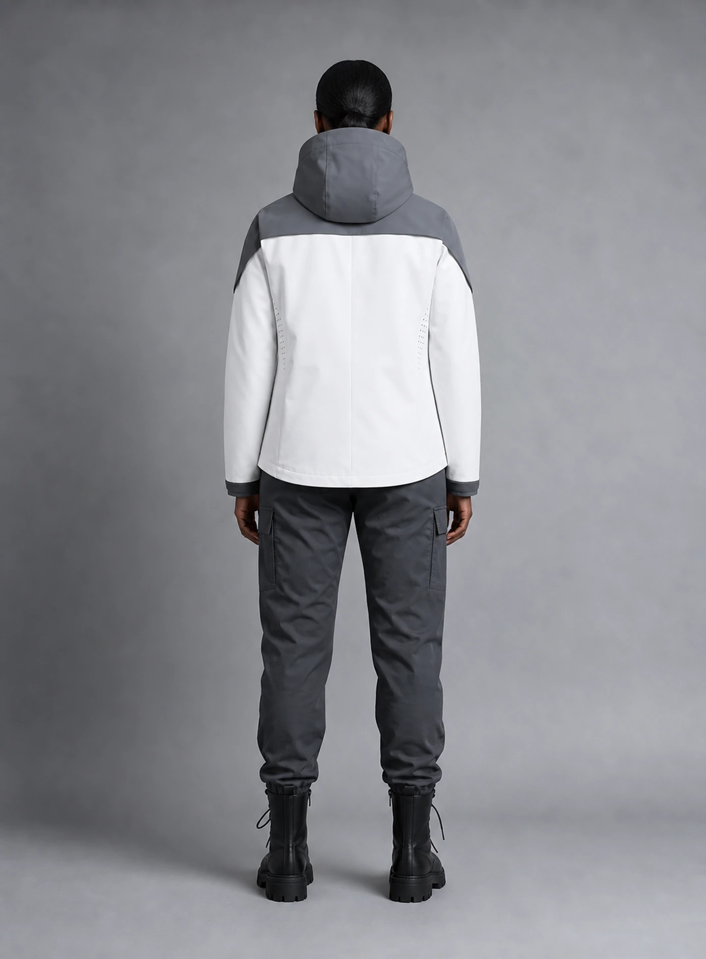 Zero Field Jacket back view showing matching Clothixpack technical construction