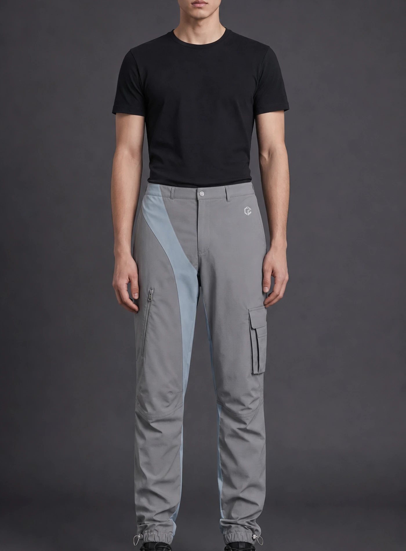 Seoul Panel Trouser front view on model
