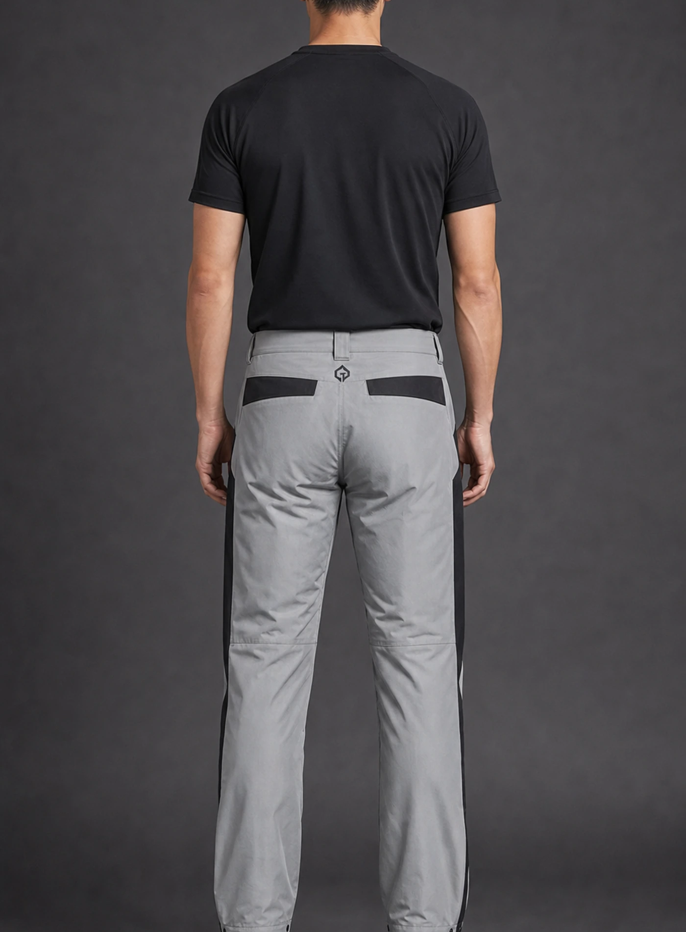 Halo Reflective Trouser back view showing rear construction