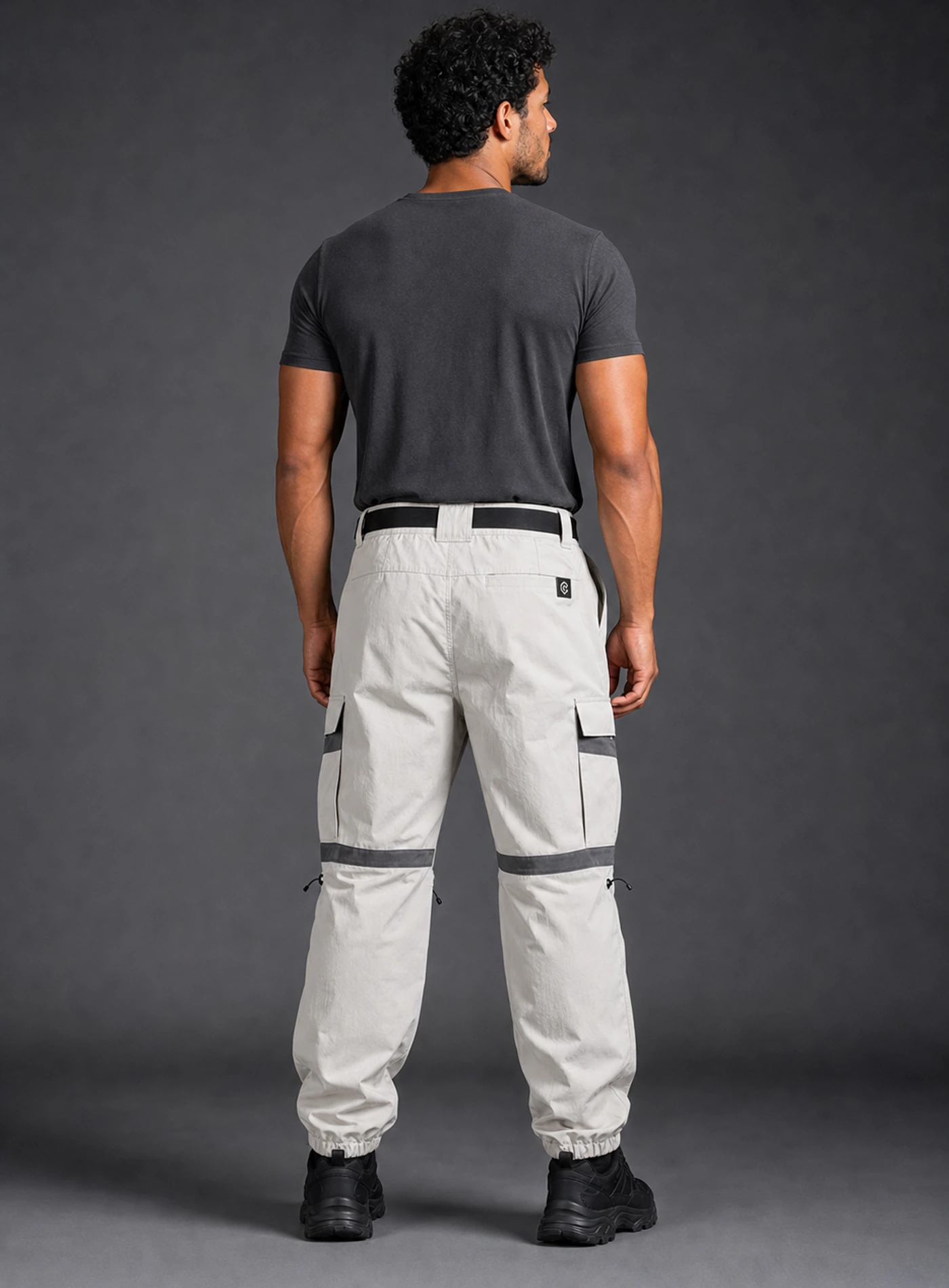 Relay Parachute Pant back view showing rear construction