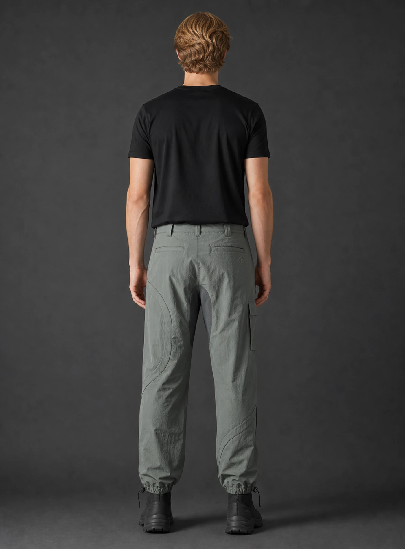 Glacier Coil Utility Trouser back view showing tonal rear branding