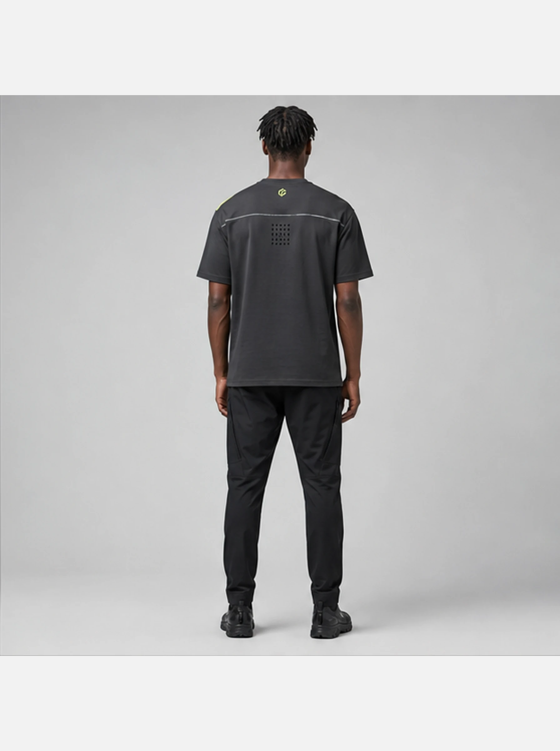 Relay Grid Tee back view - Clothixpack technical shirt