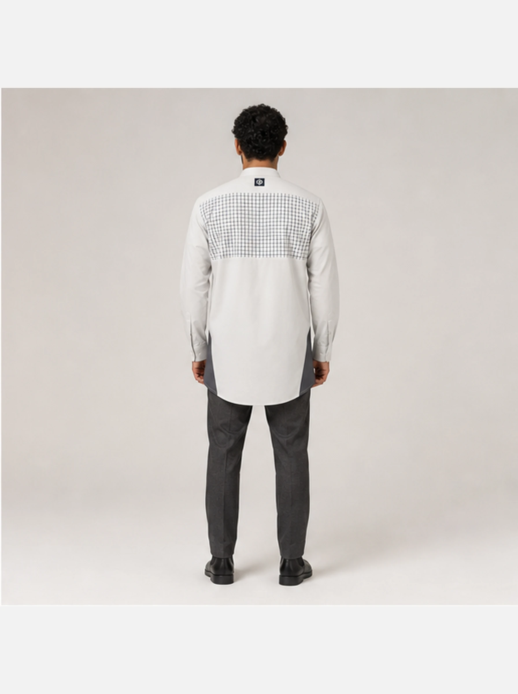 Aero Grid Long Shirt back view - Clothixpack technical shirt