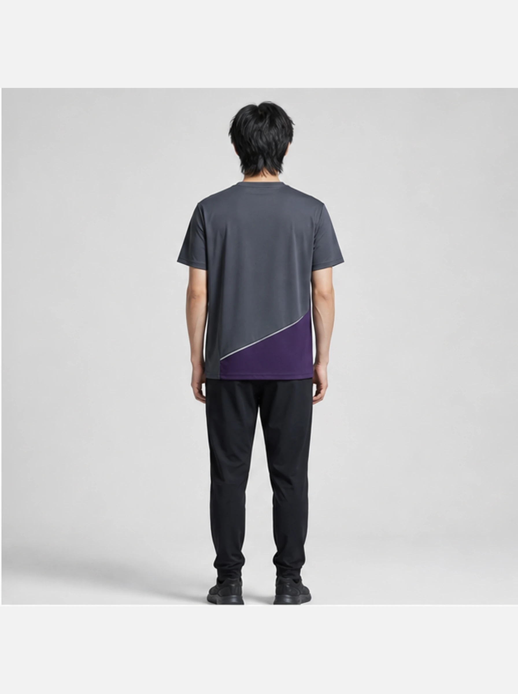 Flux Panel Tee back view - Clothixpack technical shirt